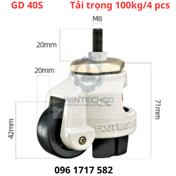 Bánh xe Footmaster GD 40S