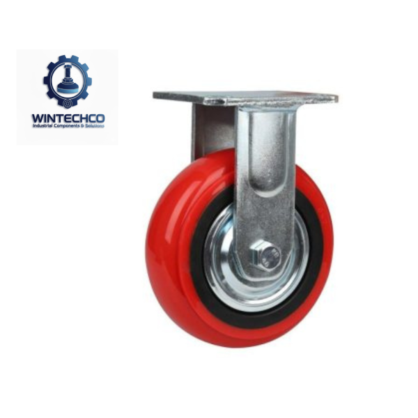 Bánh xe PU Hàn Quốc D150 (5 inch) cố định