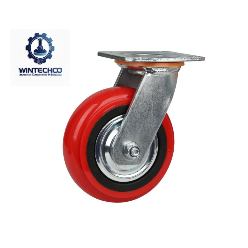 Bánh xe PU Hàn Quốc D150 (5 inch) xoay