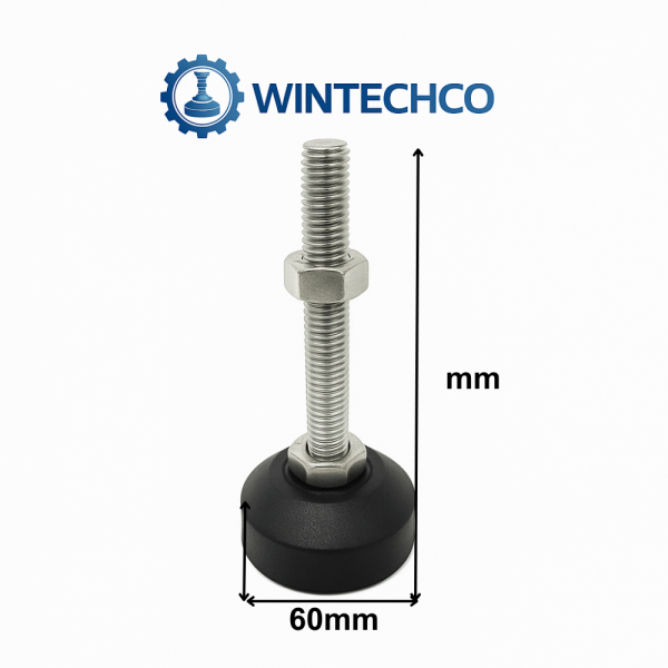 Chân tăng chỉnh đế nhựa D60