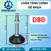 Chân tăng chỉnh đế nhựa D80 – Ren M16 | WINTECHCO